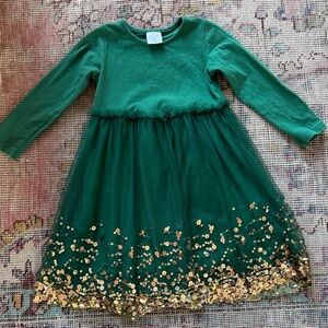 Wink Green and Gold Sequin Dress